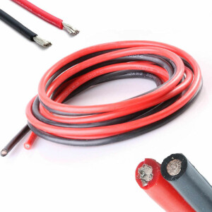 Anschluss-Kabel 1m Rot und 1m Schwarz Set 10AWG 5,26mm?...